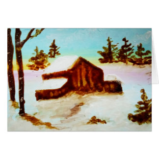 Vintersnowfallpass Hälsningskort