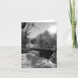 Vintersolen noterar kortet, tom insida kort