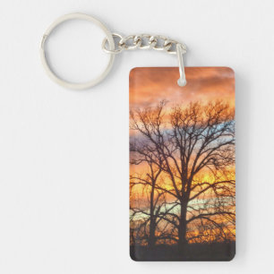 Vintersolnedgång 1 Keychain