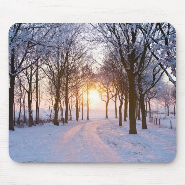 Vintersolnedgång Musmatta (Framsidan)