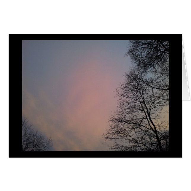 Vintersolnedgång OBS Kort (Framsidan Horizontal)