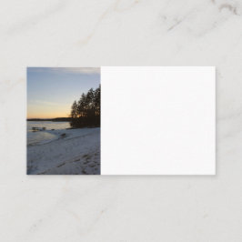 Vintersolnedgång Visitkort