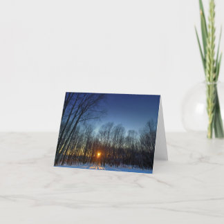 Vintersolset blank notecard. tack kort