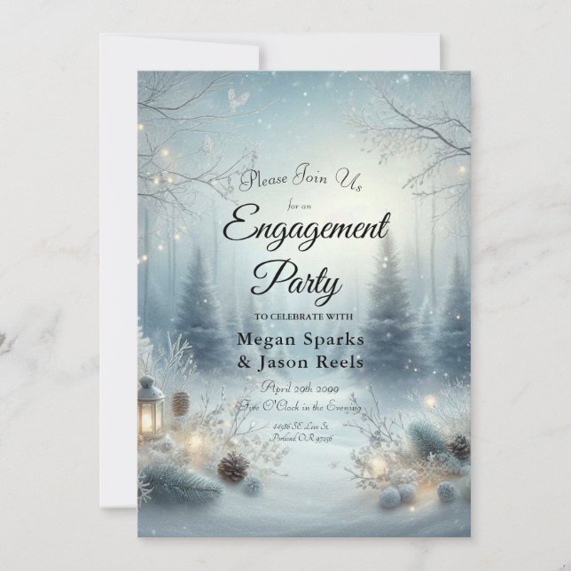 Vintersolståndets viskningar inbjudningar (Framsida)