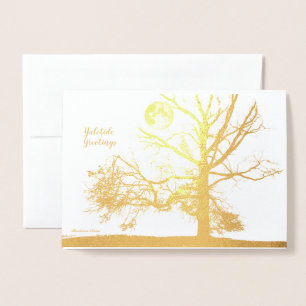 Vintersolstice: Prospect Park, NY—helgdag Folierat Kort