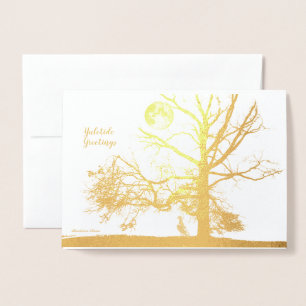 Vintersolstice: Prospect Park, NY—helgdag Folierat Kort