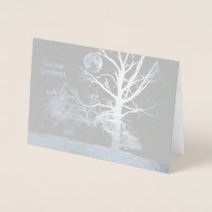 Vintersolstice: Prospect Park, NY—helgdag Folierat Kort