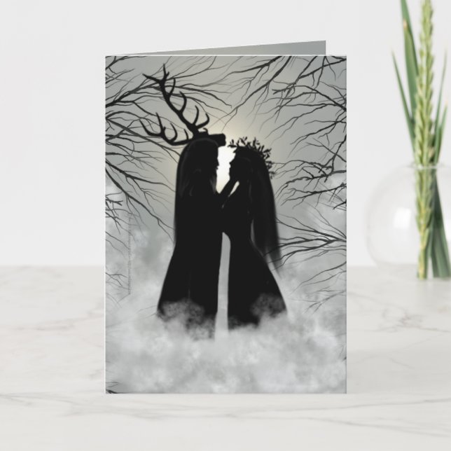 VinterSolsticegud och gudinna Kort (Framsida)