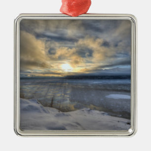 VinterSolsticeTurnagain arm Julgransprydnad Metall