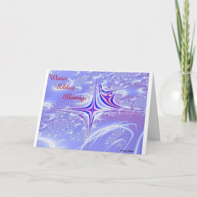 VinterSolsticevälsignelser Helgkort (Framsida)