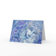 Vintersolt hälsningskort