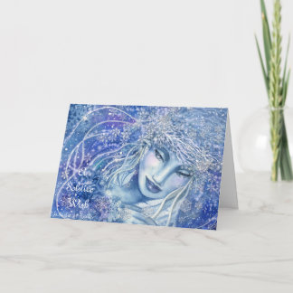 Vintersolt hälsningskort helgkort