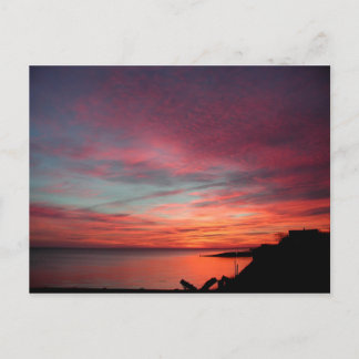 Vintersoluppgång i östliga Hampton Vykort