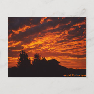 Vintersoluppgång vykort