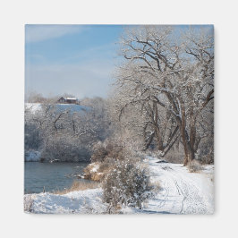 Vinterspårning Julmagnet Magnet