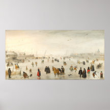 Vinterspel - Hendrick Avercamps Fine Art Poster