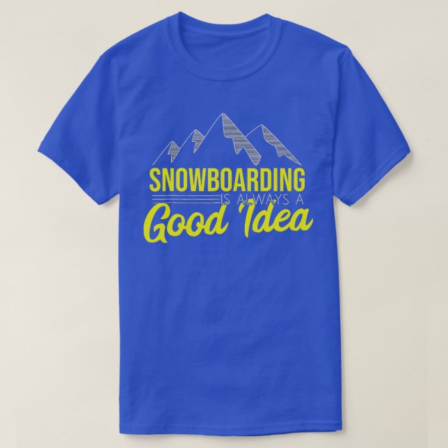 Vintersport, snöbräde (1) t shirt (Design framsida)