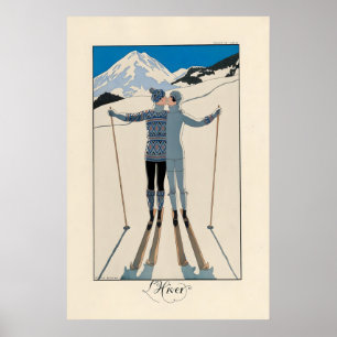 Vintersport Vinter D'Hiver Berg Skidåkning Vinter Poster