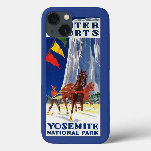Vintersportar på Yosemite PosterYosemite, CA (Baksida)