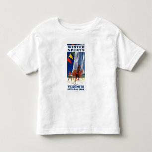 Vintersportar på Yosemite PosterYosemite, CA Tee Shirt