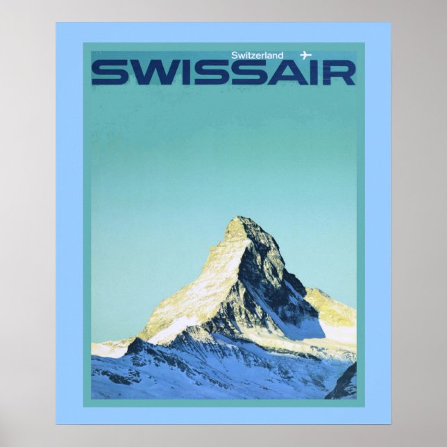 Vintersporter i vintage poster (Framsidan)