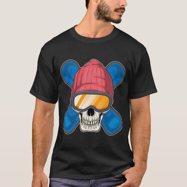Vintersporter med skull, smula t shirt (Framsida)