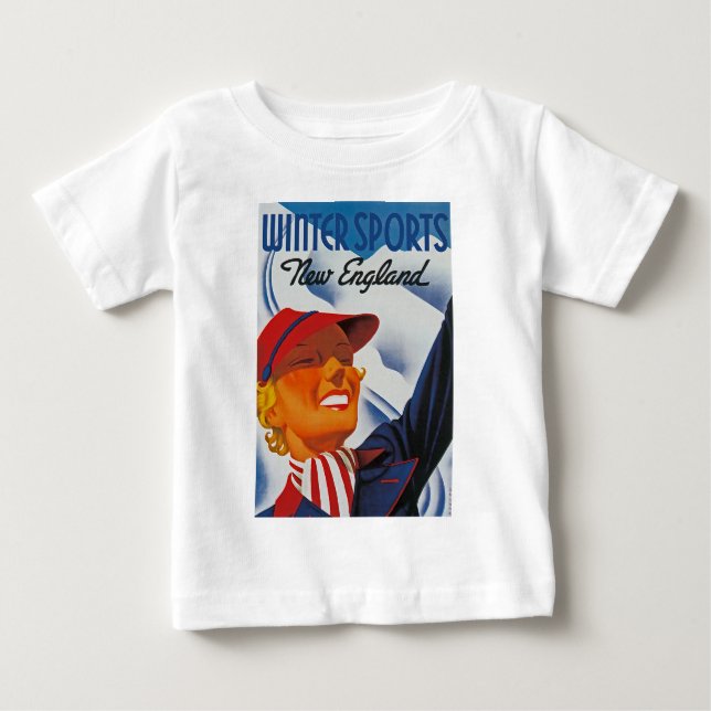 Vintersporter New England Tee Shirt (Framsida)