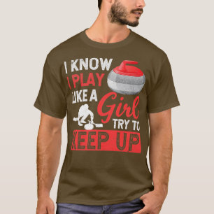 Vintersportläder med kurva.. Jag vet att jag spela T Shirt