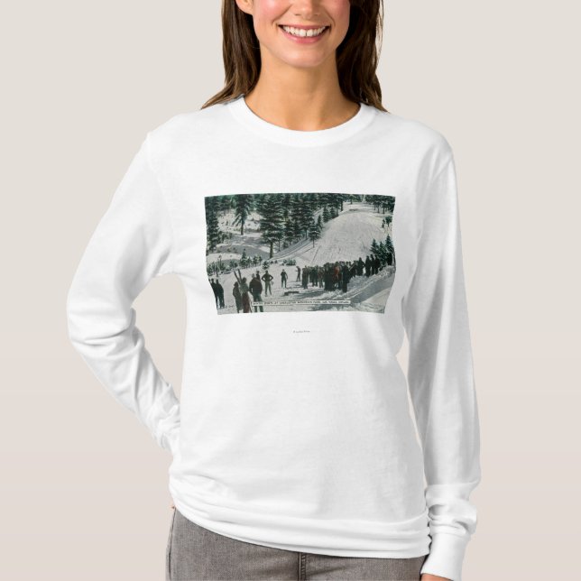 Vintersportplats på det Charleston berg T-shirt (Framsida)
