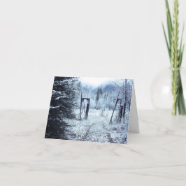 vinterstaketkort helgkort