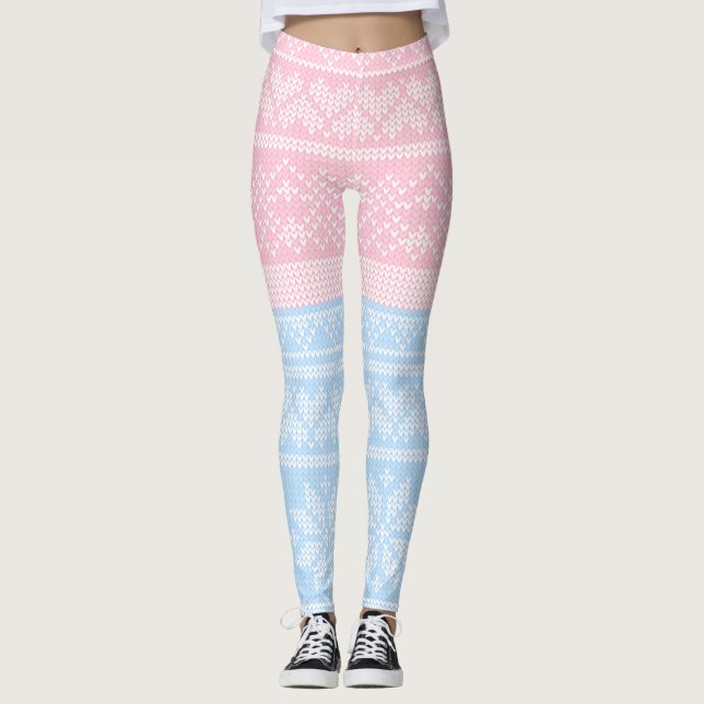 Vinterstickad jultröja Holiday Present  Leggings (Framsida)