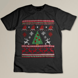 vinterstickning Funny Helgdag T Shirt