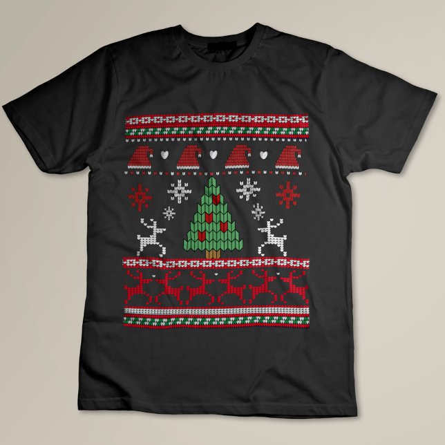 vinterstickning Funny Helgdag T Shirt (#christmas #zazzlemade #snowflakes,#crochet #knetting #reindeer #forest #happynewyear #santahat)