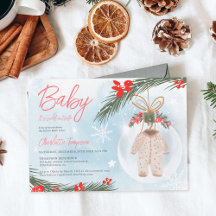 Vinterstolskirdusch för julbabybabybabord i snö