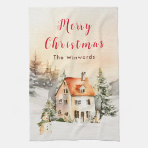Vinterstuga Glad jul Kökshandduk