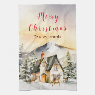 Vinterstuga Glad jul Kökshandduk