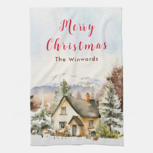 Vinterstuga Glad jul Kökshandduk