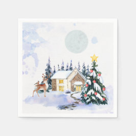 Vinterstuga jul pappersservetter