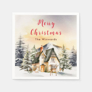 Vinterstugsemester God Jul Pappersservett