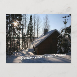 Vinterstuktage i Finland Vykort