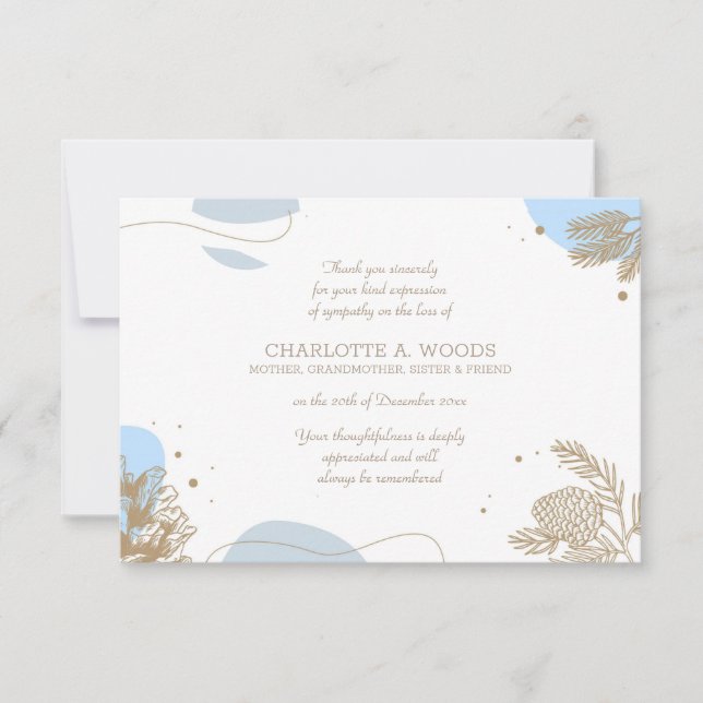 Vintersympati - tackkort tack kort (Framsida)