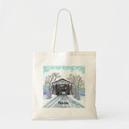 Vintertäckt bro-totebag tygkasse
