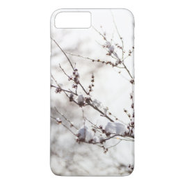 Vintertema. Dold snöbakgrund för växter