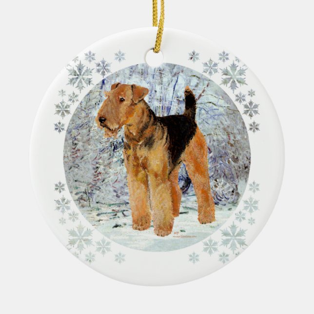 Vintertid Julgransprydnad Keramik (Framsidan)
