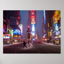 Vintertid Times Square Poster