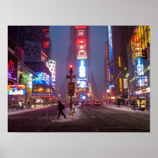 Vintertid Times Square Poster