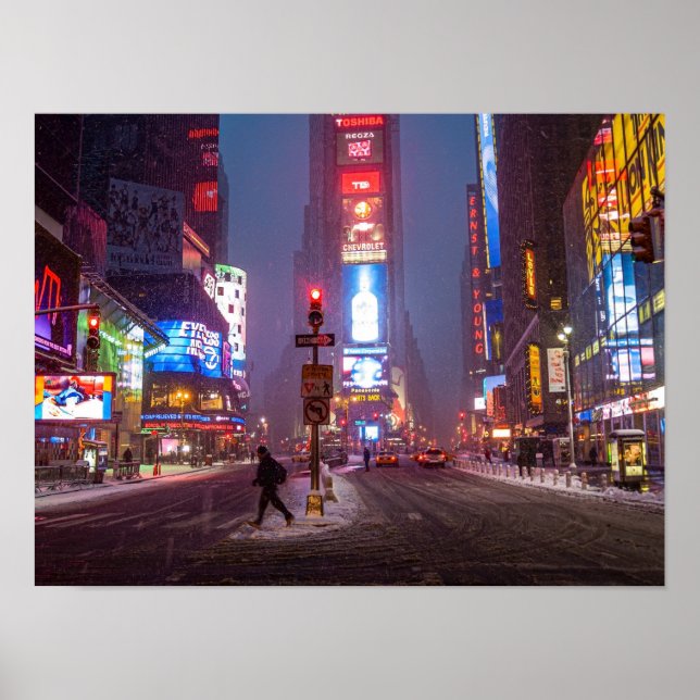 Vintertid Times Square  Poster (Framsidan)