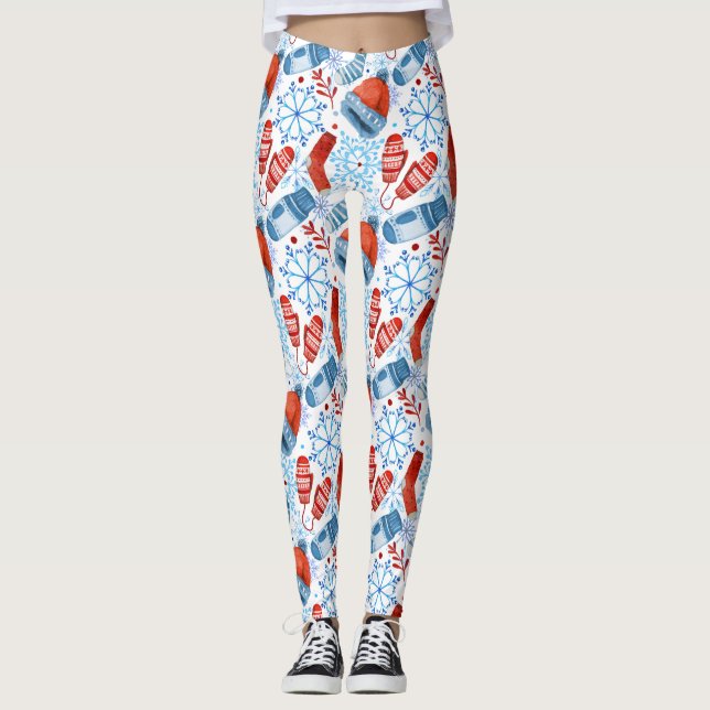Vintertillbehör Mönstrade Leggings (Framsida)