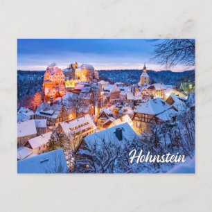 Vintertime in Hohnstein, Tyskland Vykort