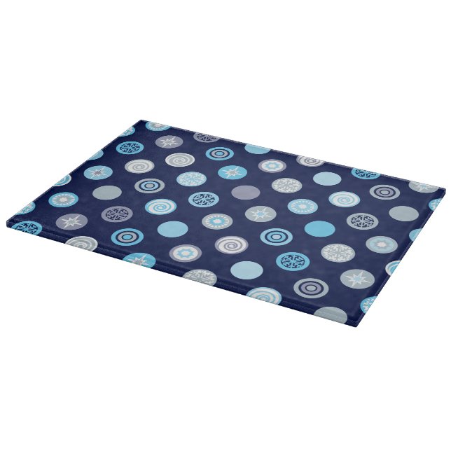 Vintertime Polka Dot Blue Caking Board (Hörn)